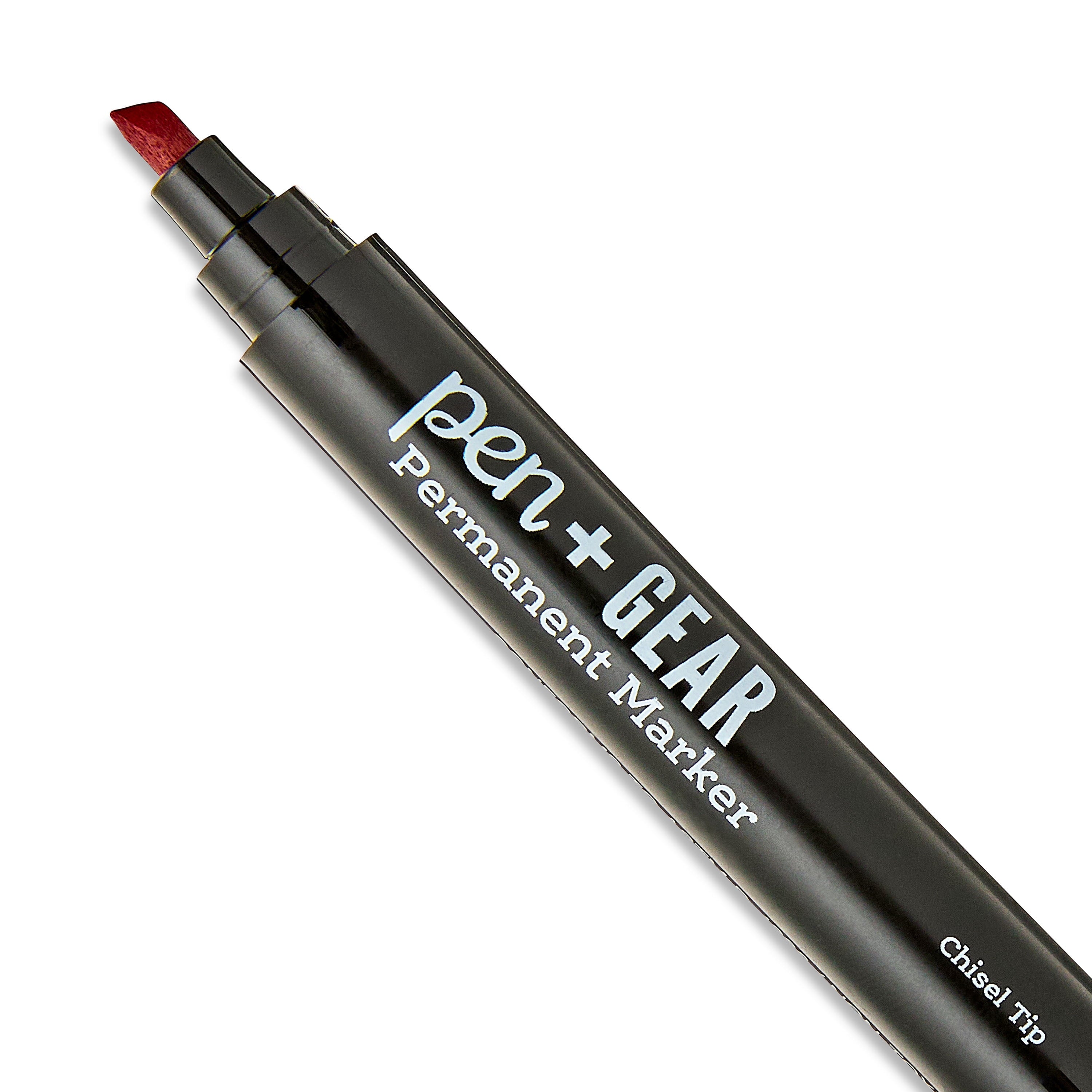 Pen+Gear Permanent Markers, Chisel Tip, Assorted Colors, 4 Count - Image 5