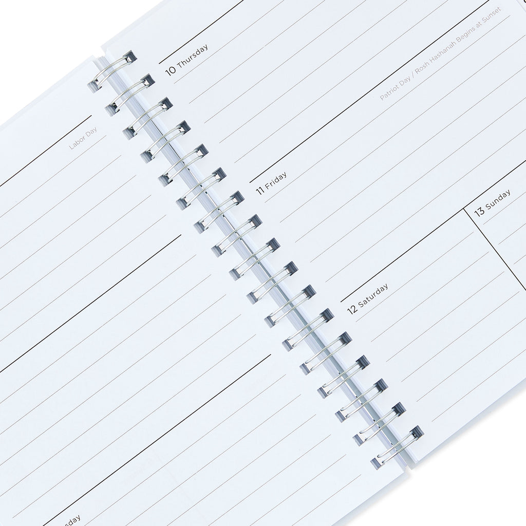Pen+Gear Medium Monthly Weekly April 2026 - June 2027 Planner, Black and White Grid - Image 3