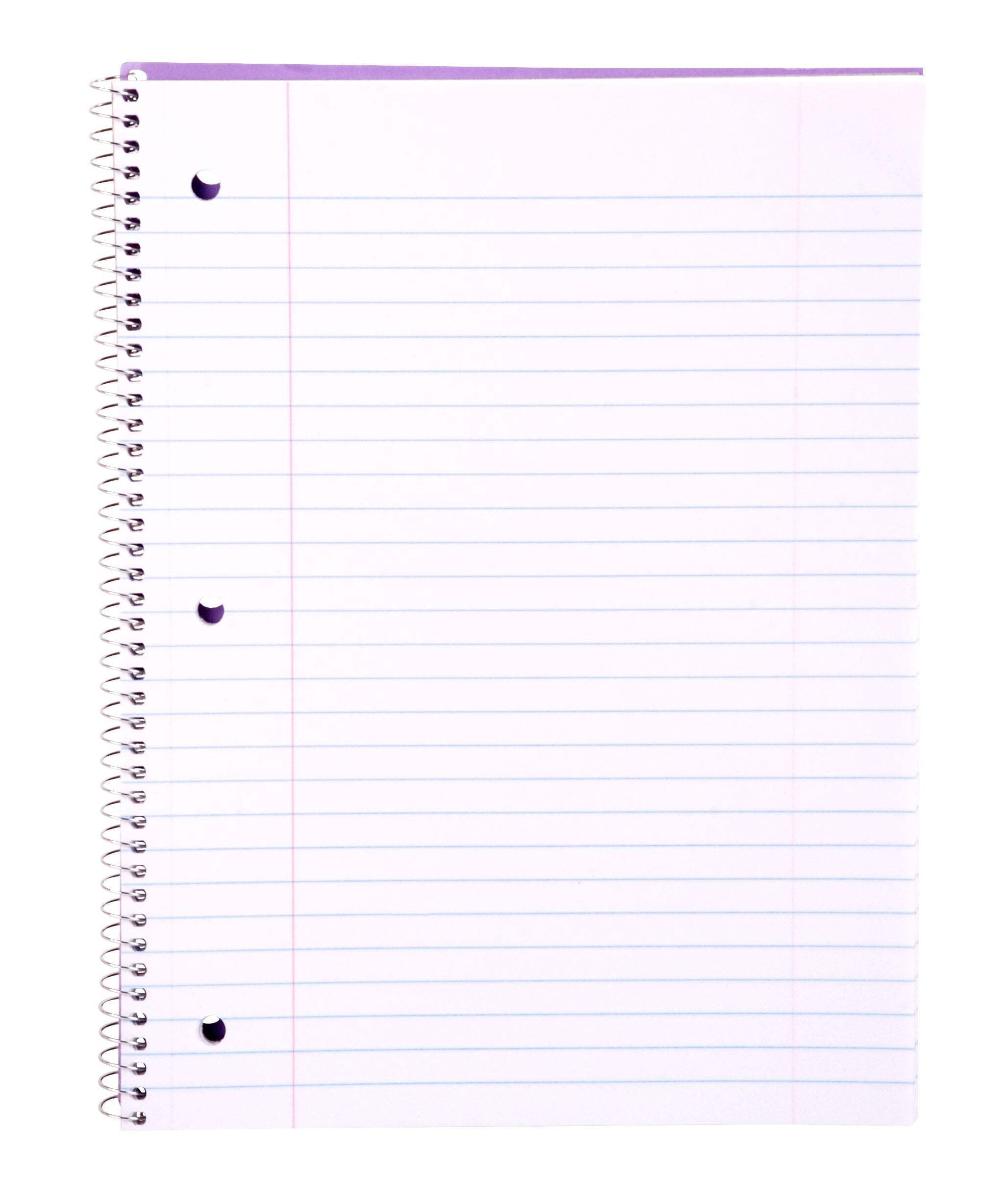 Pastel Spiral Notebook, Wide Ruled (70 Count, 6 Pack) - Image 4