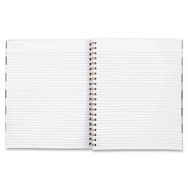 Cambridge Fashion Hardcover Business Notebook, 80 Sheets, 8 1/4" x 11", Black/White Stripe - Image 2