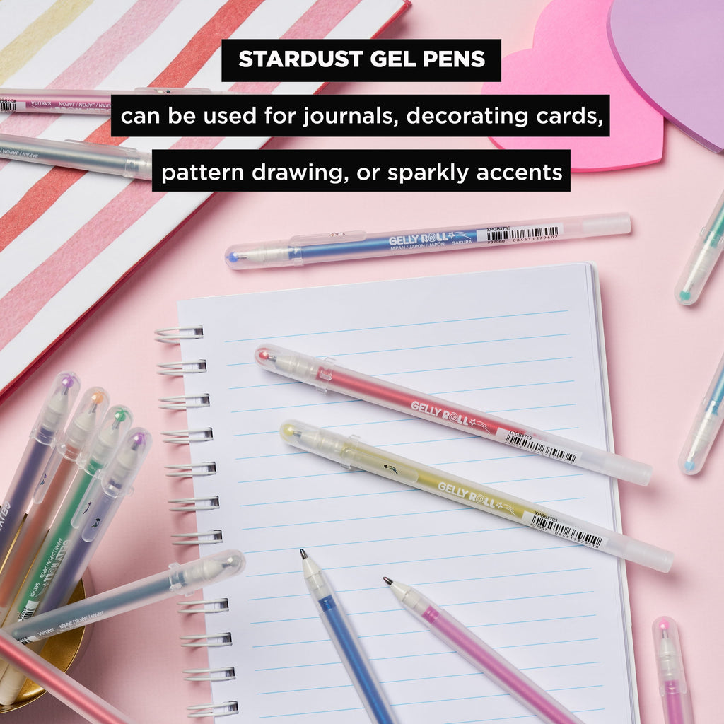 Sakura Gelly Roll Stardust Gel Pen Set, 6-Colors, Meteor - Image 4