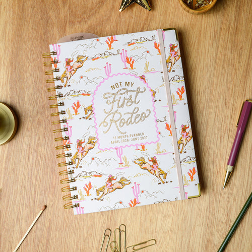 Think Ink 15 Month Weekly Twin Wire Planner, 7.5" x 10" Not My First Rodeo, April 2026 June 2027 - Image 2