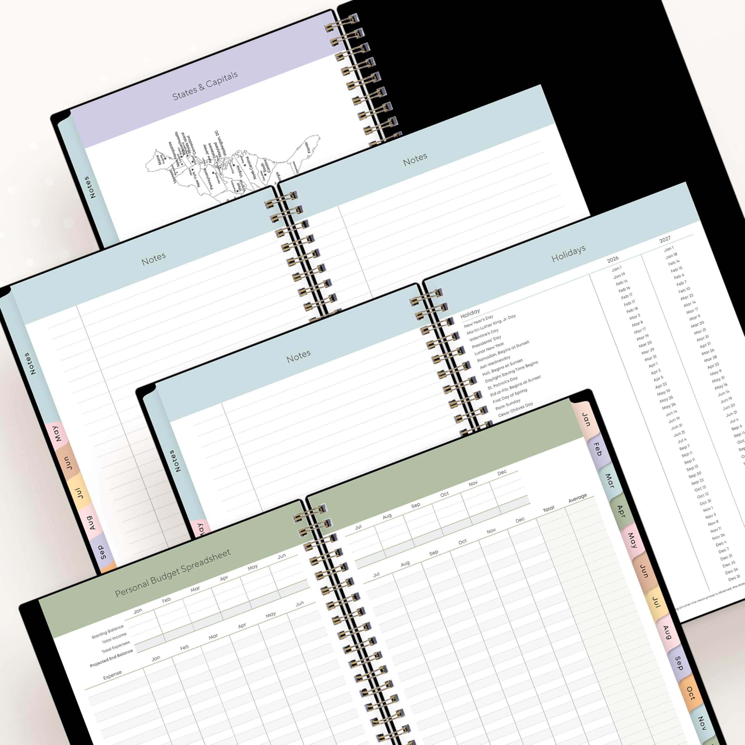 2026 Weekly and Monthly Planner Calendar, January 2026 - December 2026, 5.875 x 8.625, Flexible Cover, Storage Pocket... - Image 5