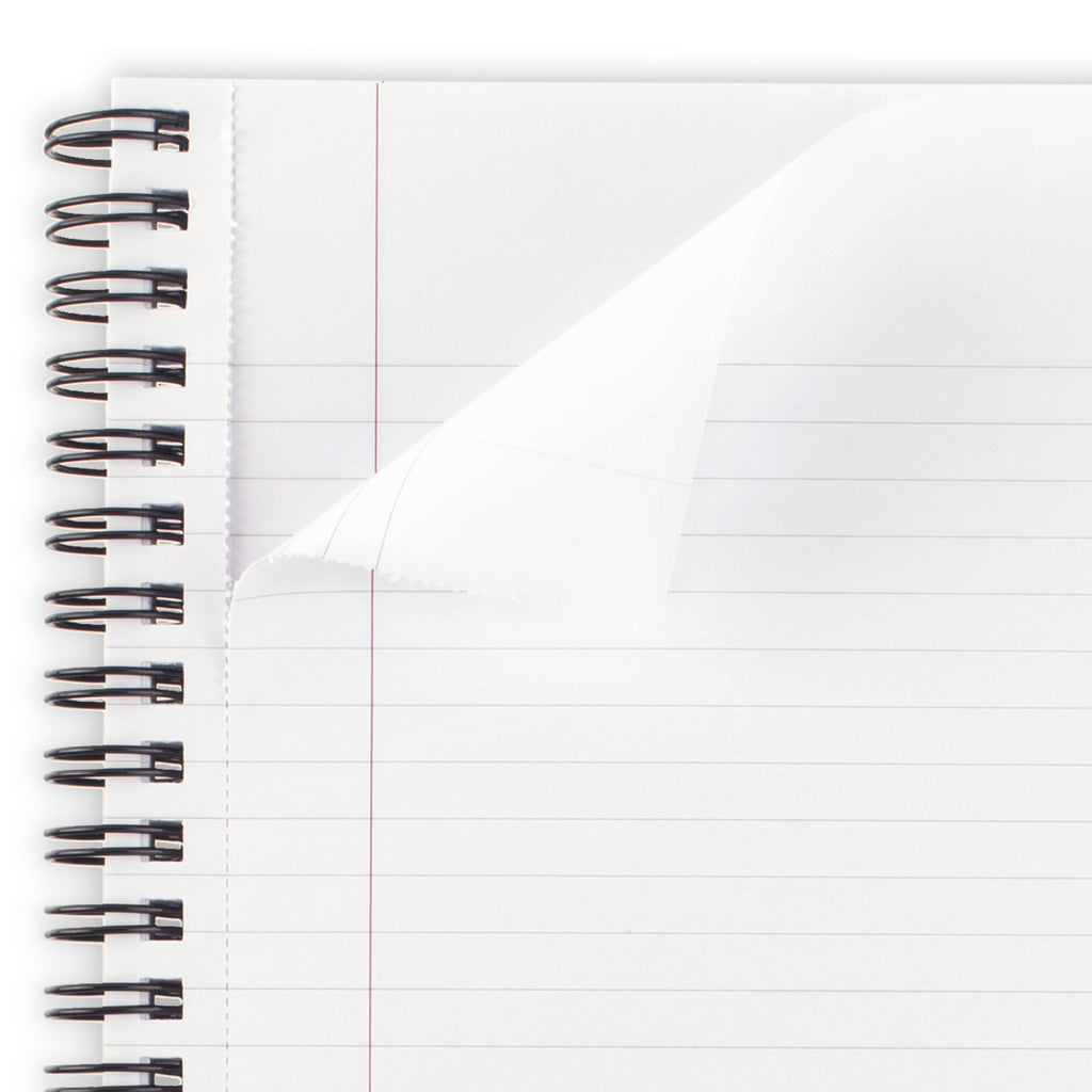Business Notebook, 6.5" x 8.25", Gunmetal, Flexible Cover, Wirebound, 80 Sheets - Image 5