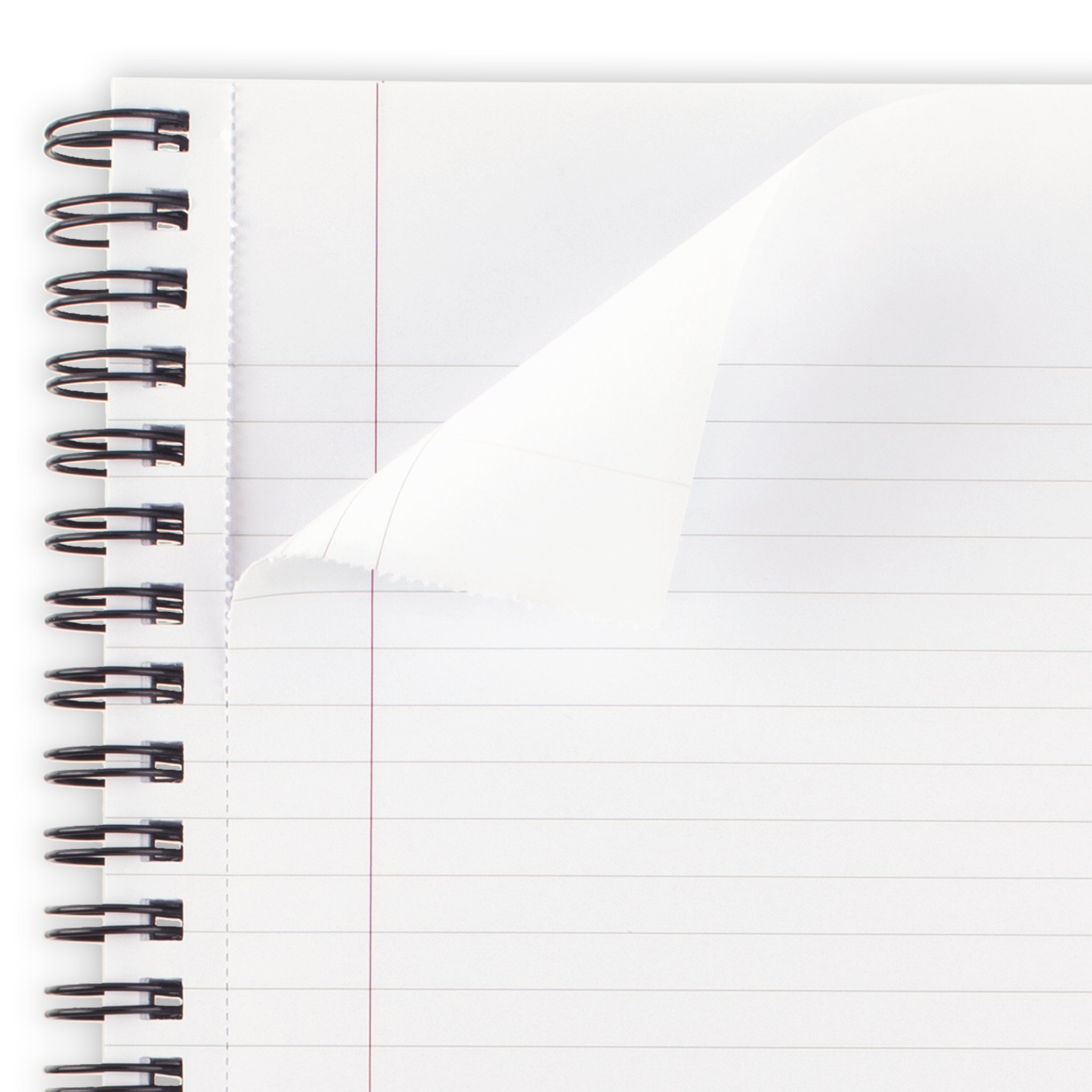 Business Notebook, 6.5" x 8.25", Gunmetal, Flexible Cover, Wirebound, 80 Sheets - Image 5