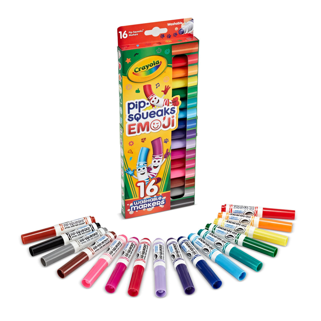 Pip-Squeaks Emoji Stamp Washable Markers, 16 Count - Image 5