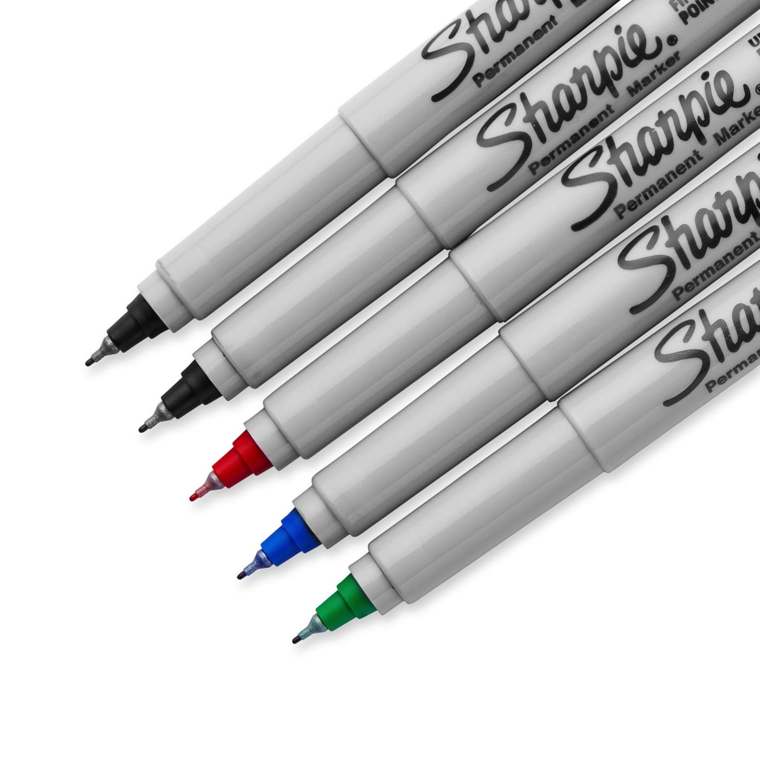 Permanent Markers, Ultra Fine Point, Assorted Colors, 5 Count - Image 3