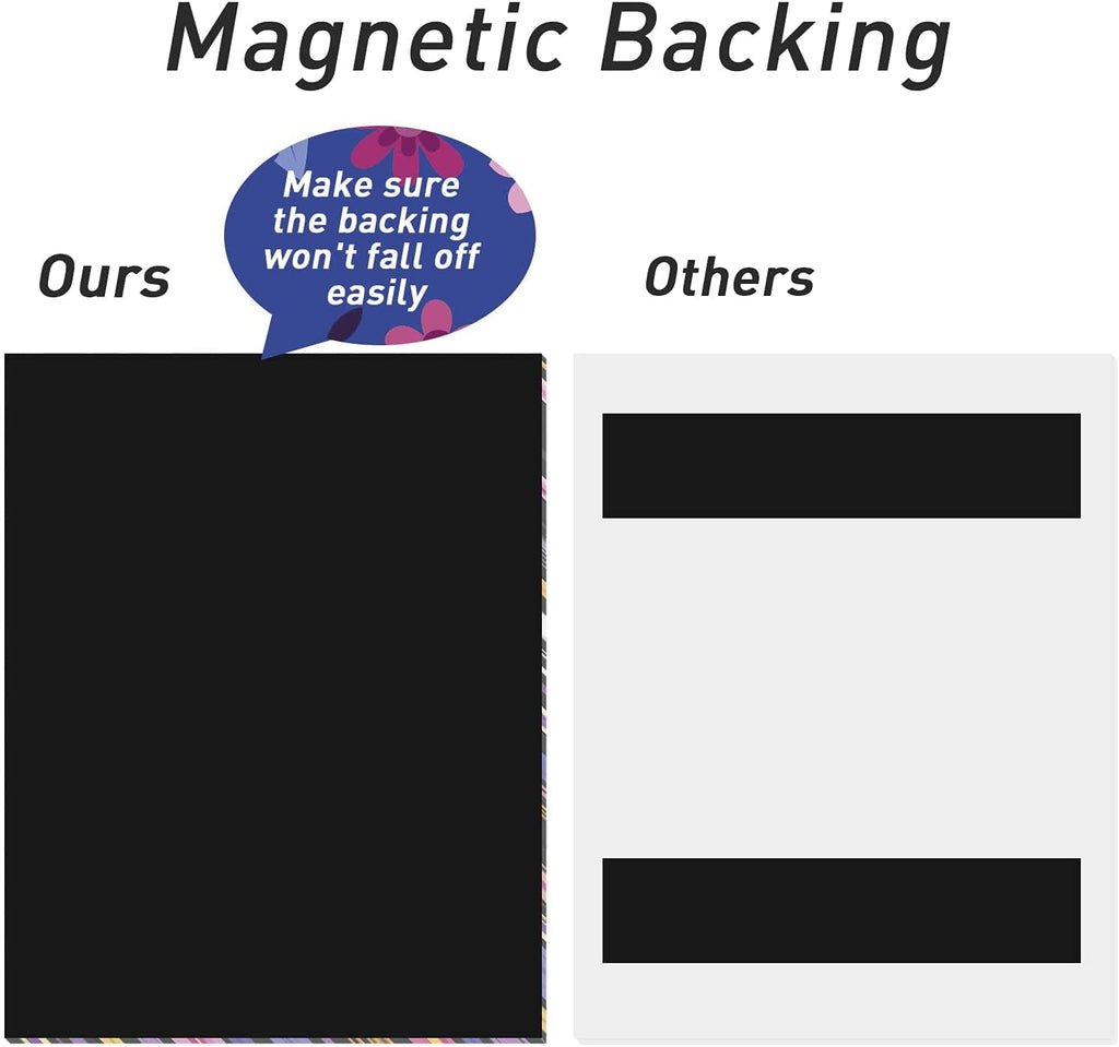 Weekly Meal Planner and Grocery List Pad - 50 Weeks Magnetic Menu Planning, 7" x 9" - Black - Image 3