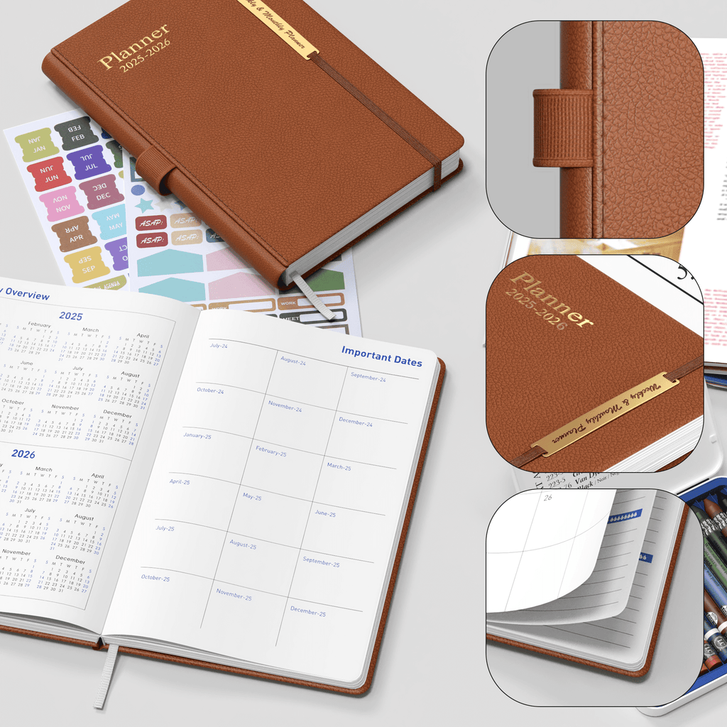 2025-2026 Planner - Academic Weekly & Monthly Planner 2025-2026 with Monthly Tabs,5.7" x 8", Jul. 2025 - Dec. 2026, D... - Image 5