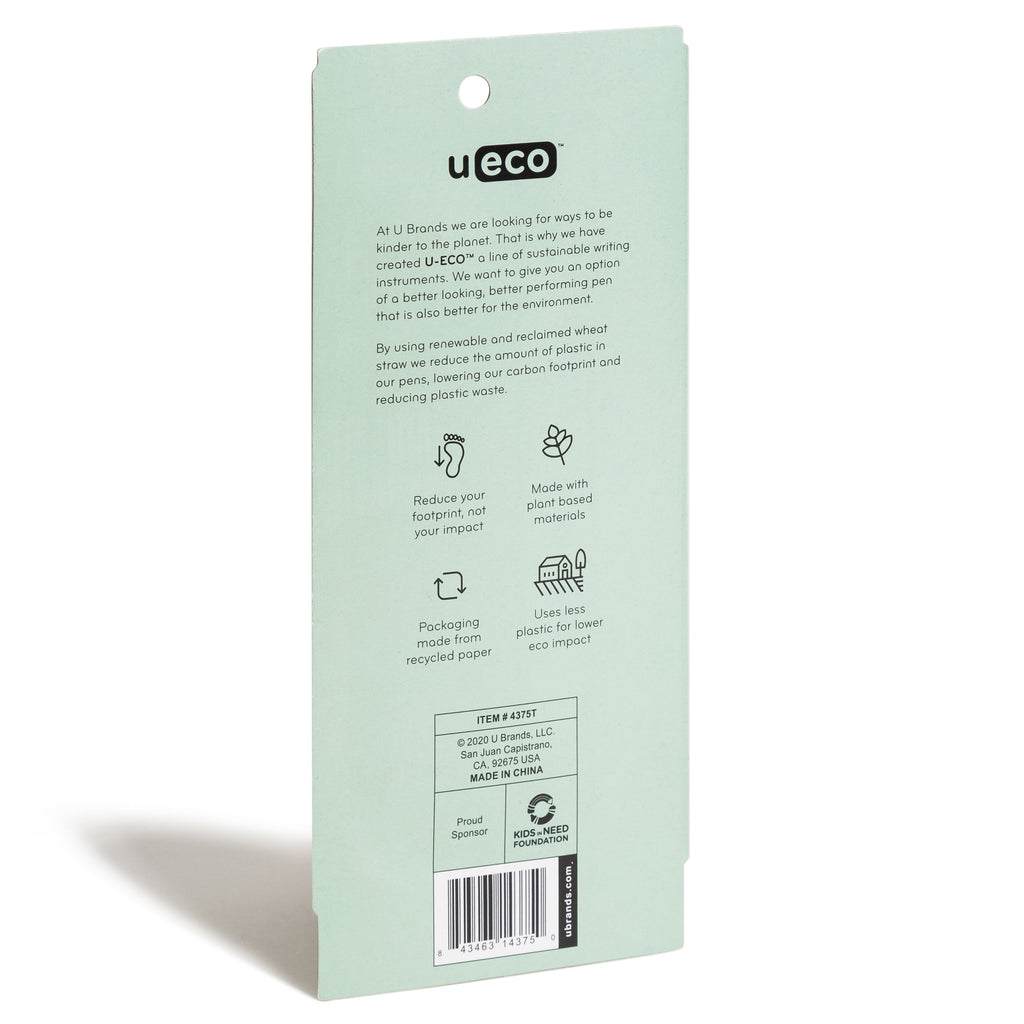 U-Eco Gel Pen, Black Ink, Pastel Speckle, 4 Count, 0.7mm - Image 5