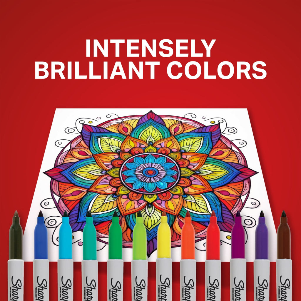 Sharpie Permanent Markers, Fine Point, Classic Colors, 8 Count - Image 4