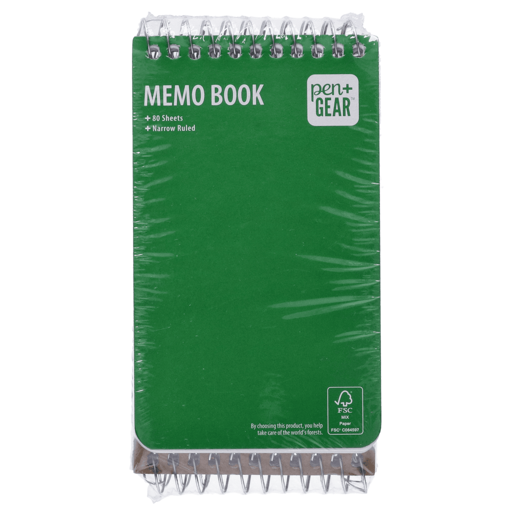 Pen + Gear Spiral Bound Ruled Paper Memo Book, 3 in x 5 in, 4 Pack, 80 Sheets Each, 0 Holes - Image 3