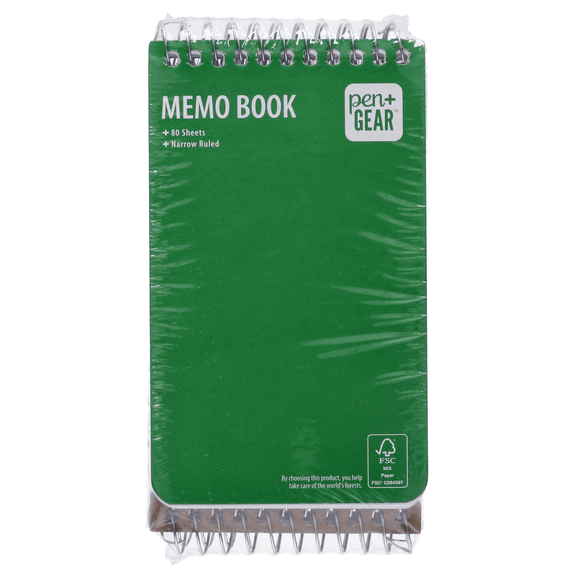 Pen + Gear Spiral Bound Ruled Paper Memo Book, 3 in x 5 in, 4 Pack, 80 Sheets Each, 0 Holes - Image 3