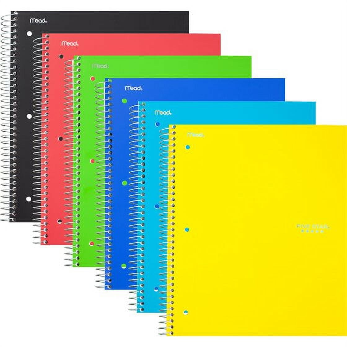 Spiral Notebook, 2 Subject, College Ruled Paper, 120 Sheets, 11" x 8-1/2", Color may vary - Image 3