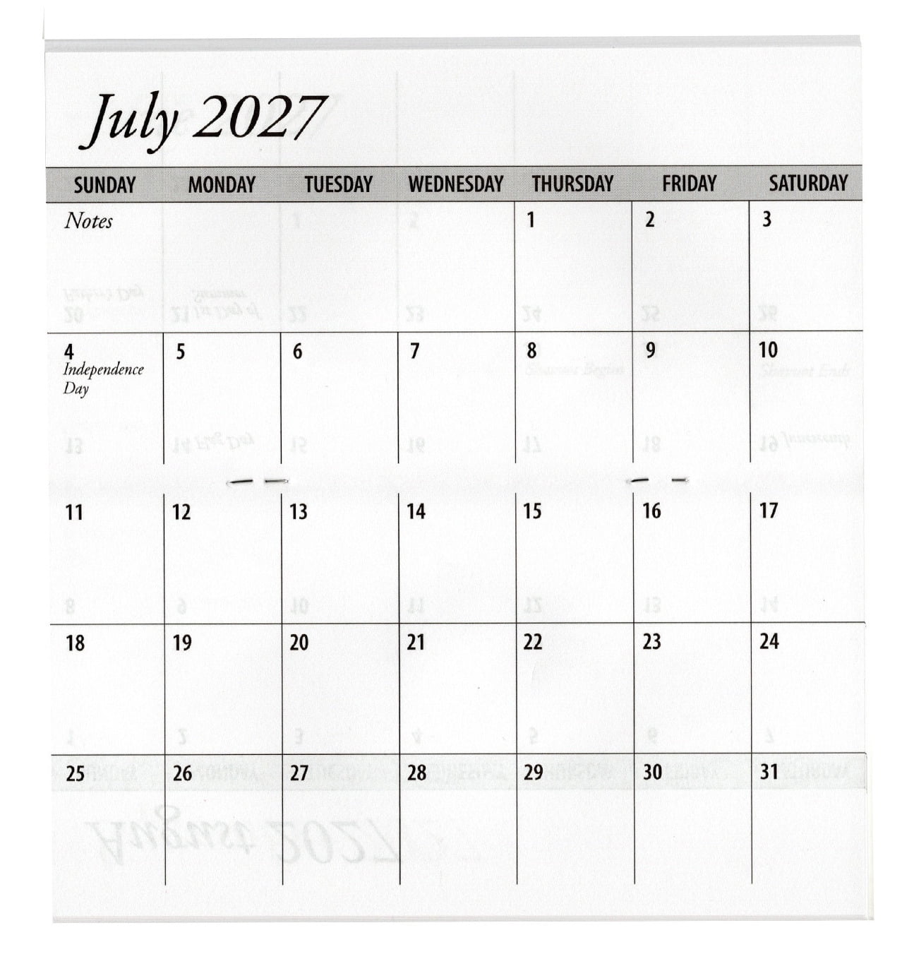 3 Year Spring Flowers 2026 - 2028 Pocket Calendar Planner with Note Pad - Image 5
