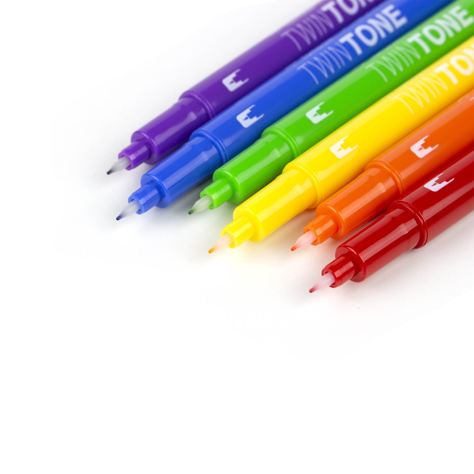 Tombow TwinTone Dual-Tip Marker Pen Set, Broad & Extra-Fine Tips, Rainbow Color Palette, 6 Count - Image 5