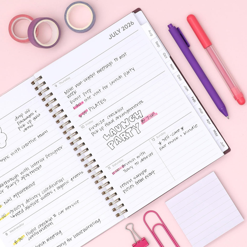 2026-2027 Weekly and Monthly Academic Year Planner Calendar, July 2026 - June 2027, 5.875" x 8.625", Flexible Pocket ... - Image 2