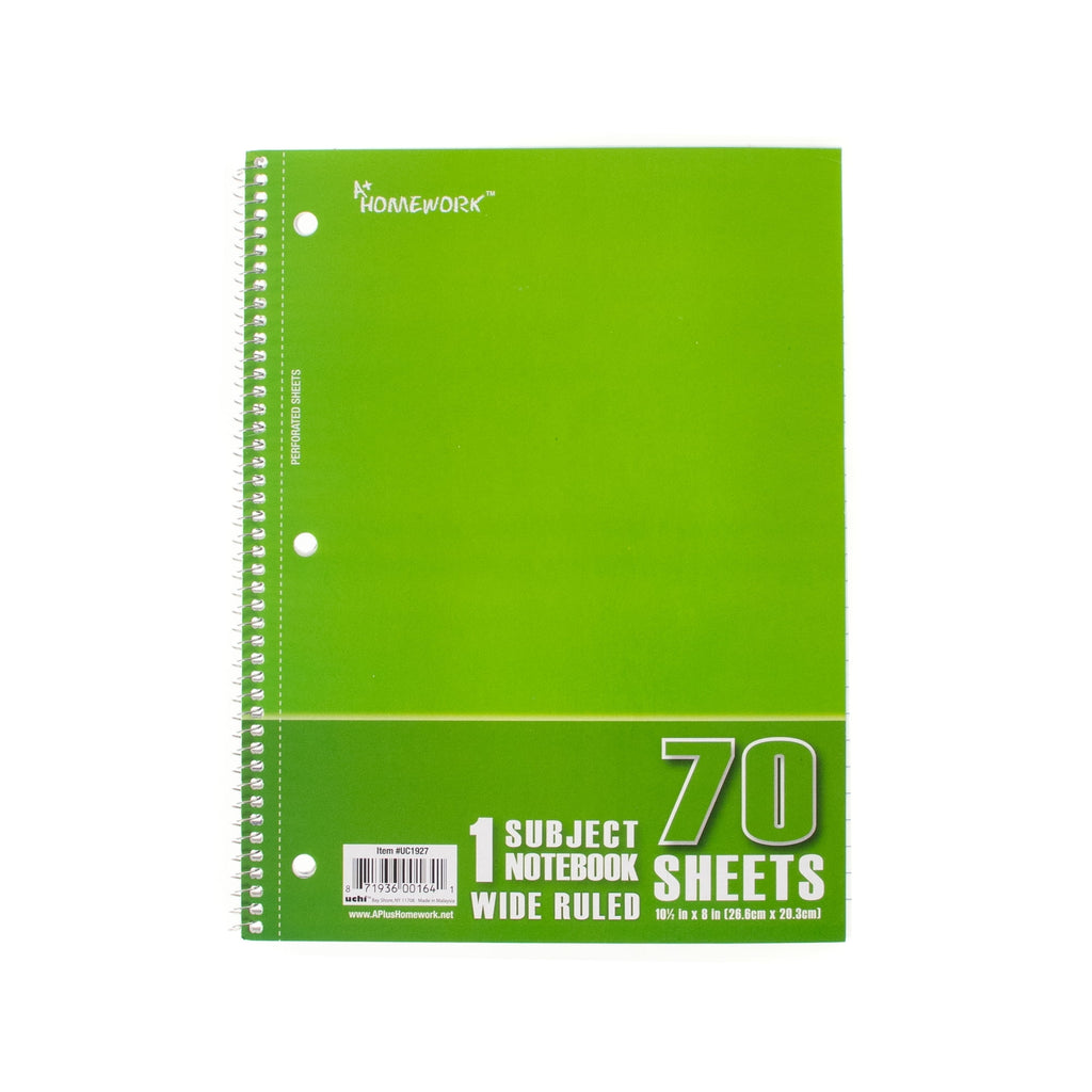 Spiral Notebooks - 70 Sheets, Wide Ruled - Image 5
