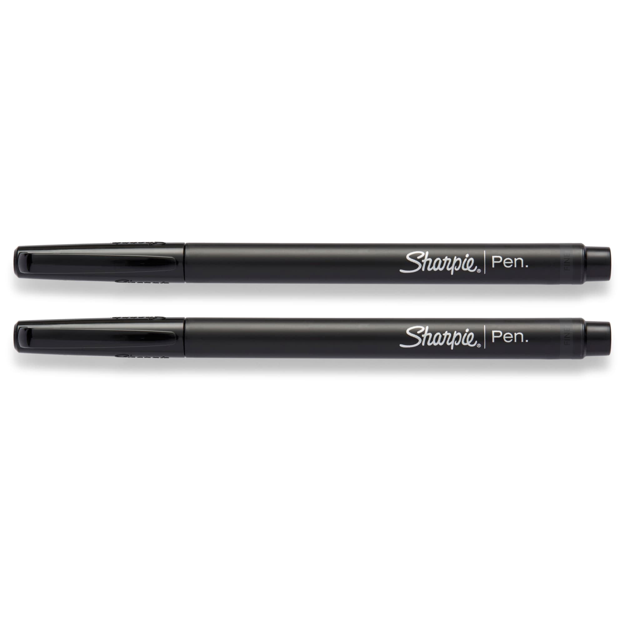 Pens, Felt Tip Pens, Fine Point (0.4mm), Black, 2 Count - Image 2