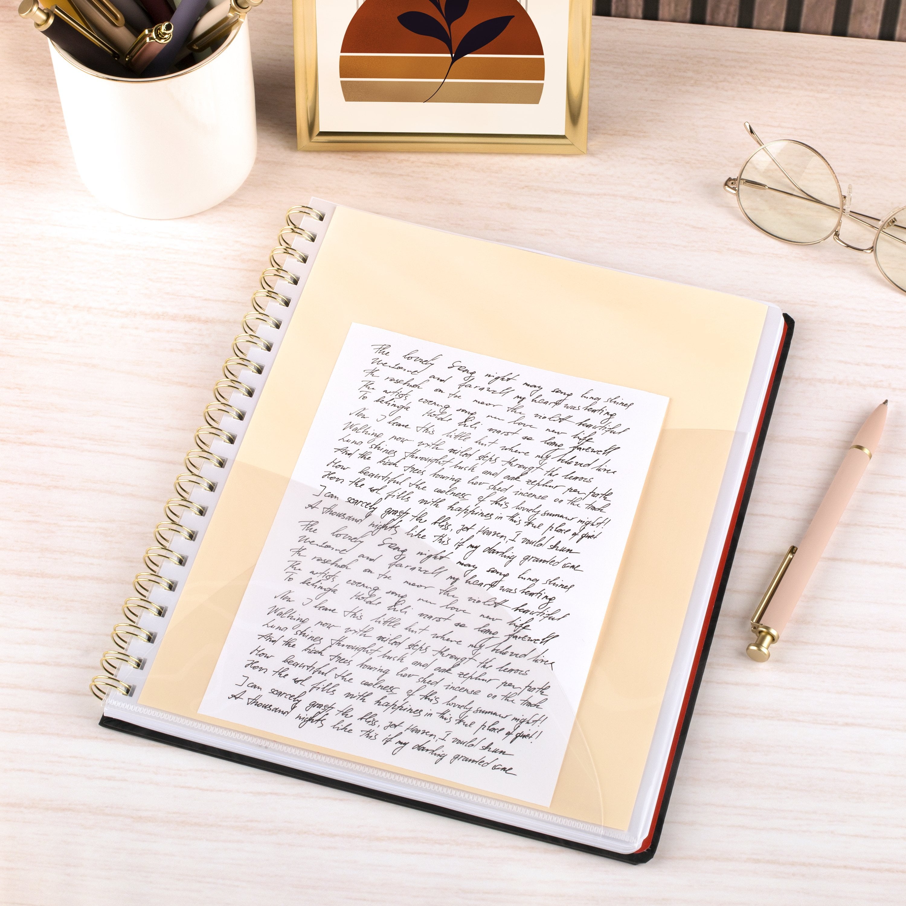 hardcover notebook, 160 pages, large, 9" x 11" - Image 3