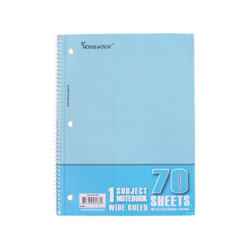 Spiral Notebooks - 70 Sheets, Wide Ruled - Image 4