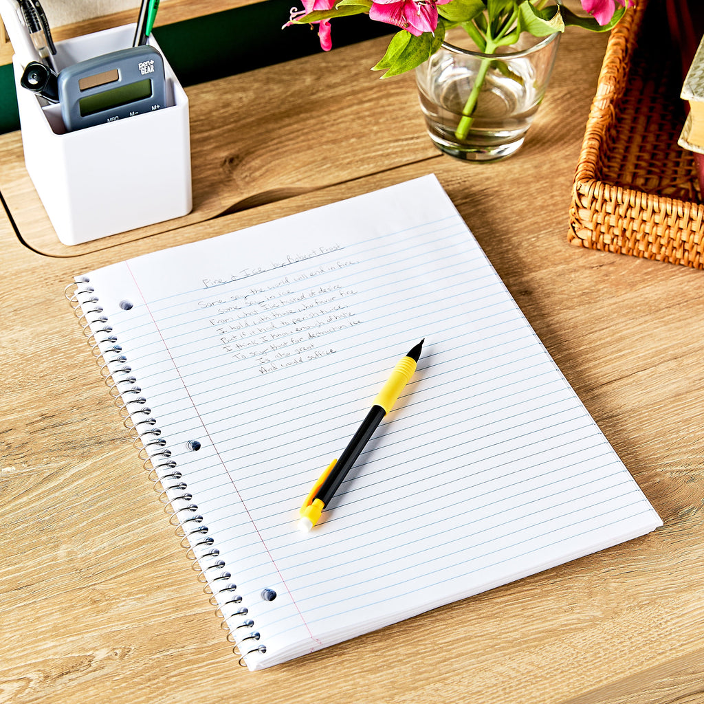 1-Subject Poly Notebook, Black, 9" x 11", 100 Sheets - Image 4