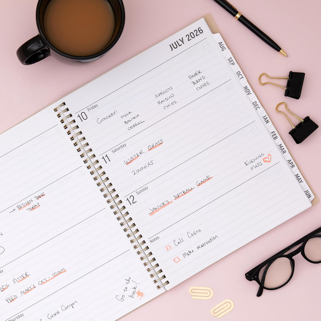 Blue Sky 2026-2027 Large Print Weekly and Monthly Academic Year Planner Calendar, July 2026 - June 2027, 8.5" x 11", Flexible Cover, Wirebou - Image 2