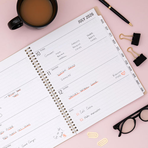 Blue Sky 2026-2027 Large Print Weekly and Monthly Academic Year Planner Calendar, July 2026 - June 2027, 8.5" x 11", Flexible Cover, Wirebou - Image 2