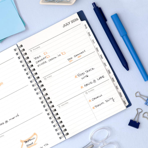 Blue Sky 2026-2027 Weekly and Monthly Academic Year Planner Calendar, July 2026 - June 2027, 5" x 8", Flexible Cover, Wirebound, Laminated T - Image 2