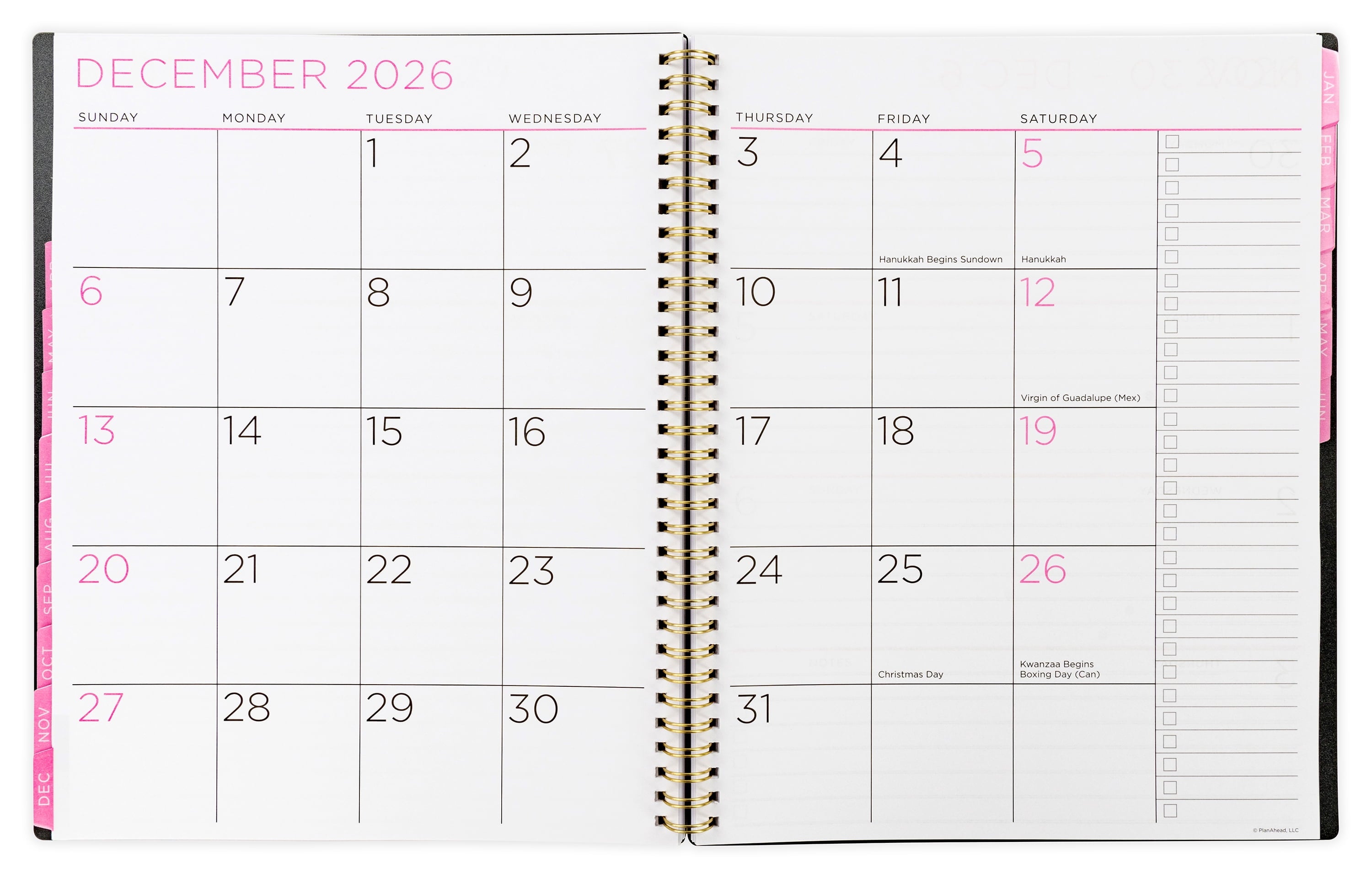 See It Bigger M/W Planner, Large (9" x 11.25"), Black, 15-Month: Apr 2026 - Jun 2027 - Image 5