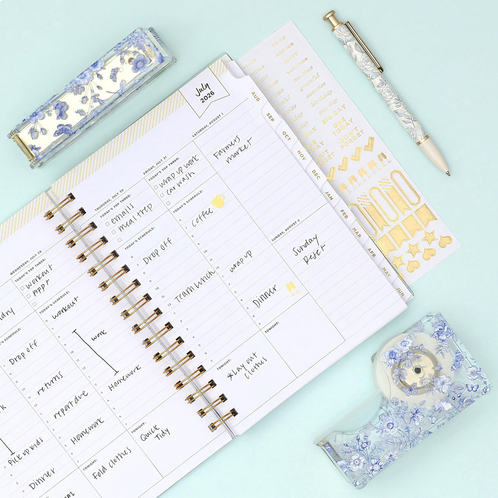 Blue Sky Day Designer 2026-2027 Weekly and Monthly Academic Year Planner Calendar, July 2026 - June 2027, 5.875" x 8.625",Storage Pocket, St - Image 2