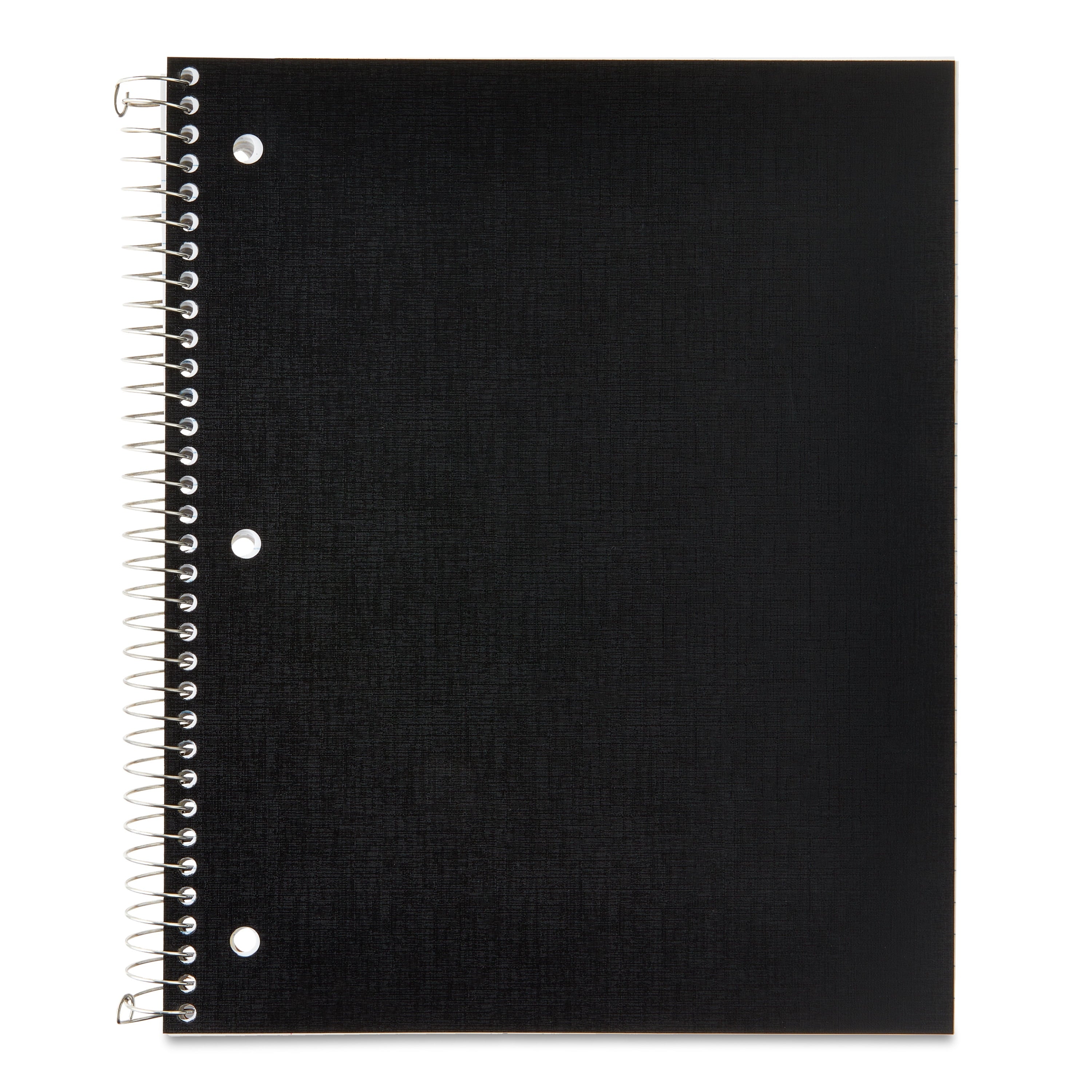 (2 pack) Wide Ruled 3-Subject Poly Notebook, Black, 8.5" x 10.5", 120 Sheets - Image 4