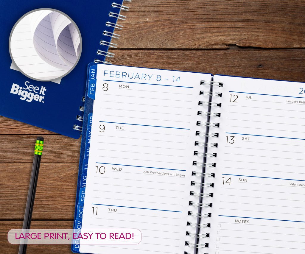 M/W Planner, Small (4.25" x 6.5"), Blue, 15-Month: Apr 2026 - Jun 2027 - Image 4