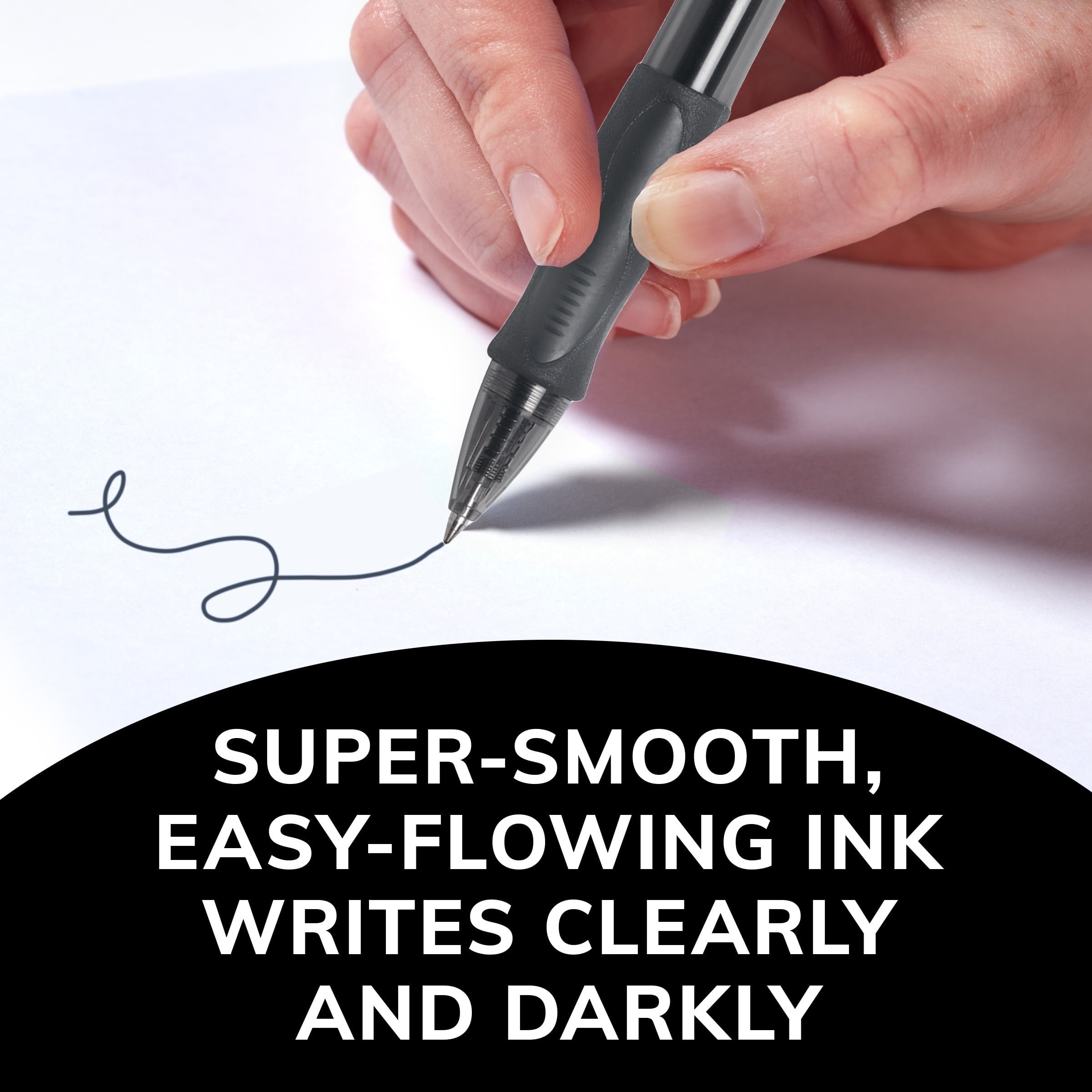 Gelocity Original Black Gel Pens, Medium Point (0.7mm), 12-Count Pack - Image 5