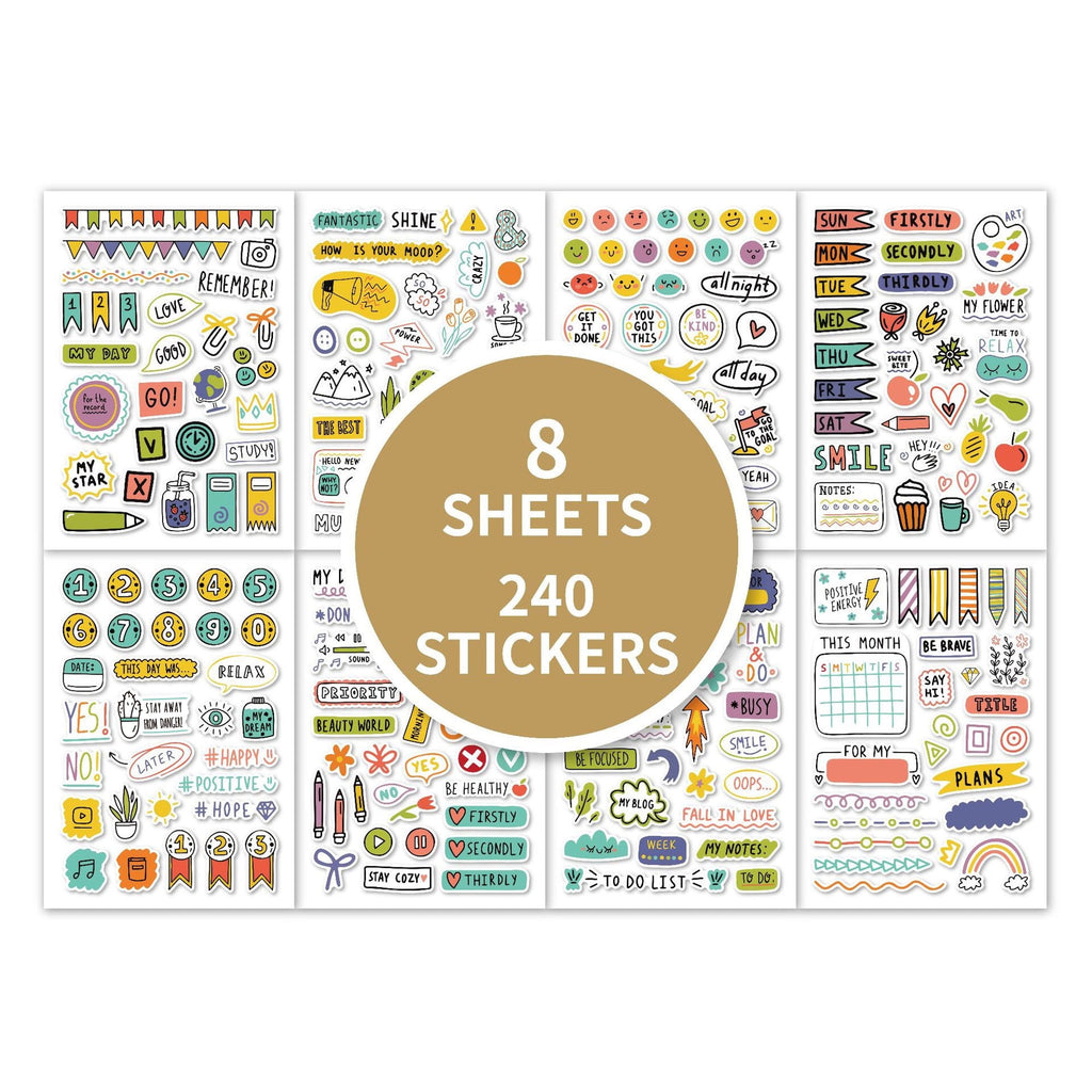 To Do Notebook with Stickers, Undated Daily Planner Organizer, Cute Productivity Journal for School Use, Student Plan... - Image 6