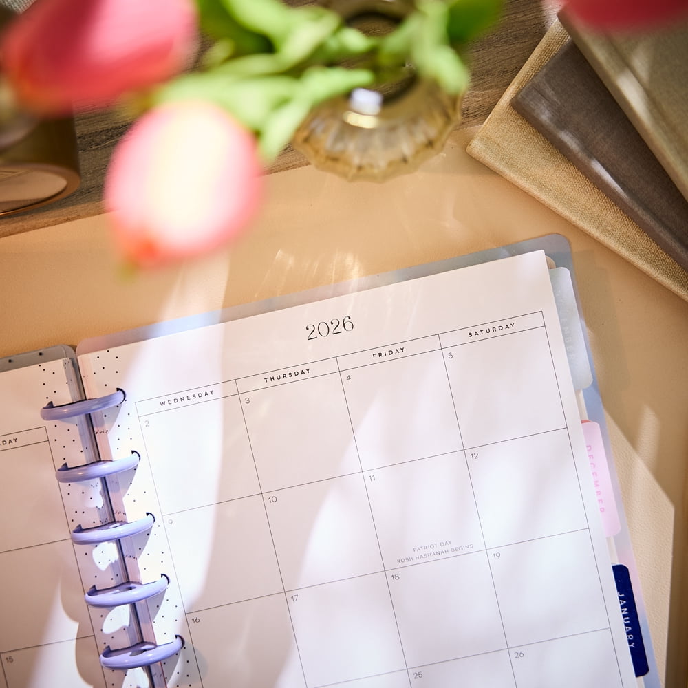 Happy Planner Blurred Fleurs Dated 12-Month Planner, July 2026  June 2027, Classic Size, Dashboard Layout, Disc-Bound, 3 Bonus Months, 2 Sti - Image 4