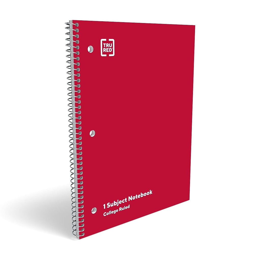 Staples 1-Subject Notebooks 8" x 10.5" College Ruled 70 Sheets Assorted Colors 6/Pack (TR58376) - Image 3