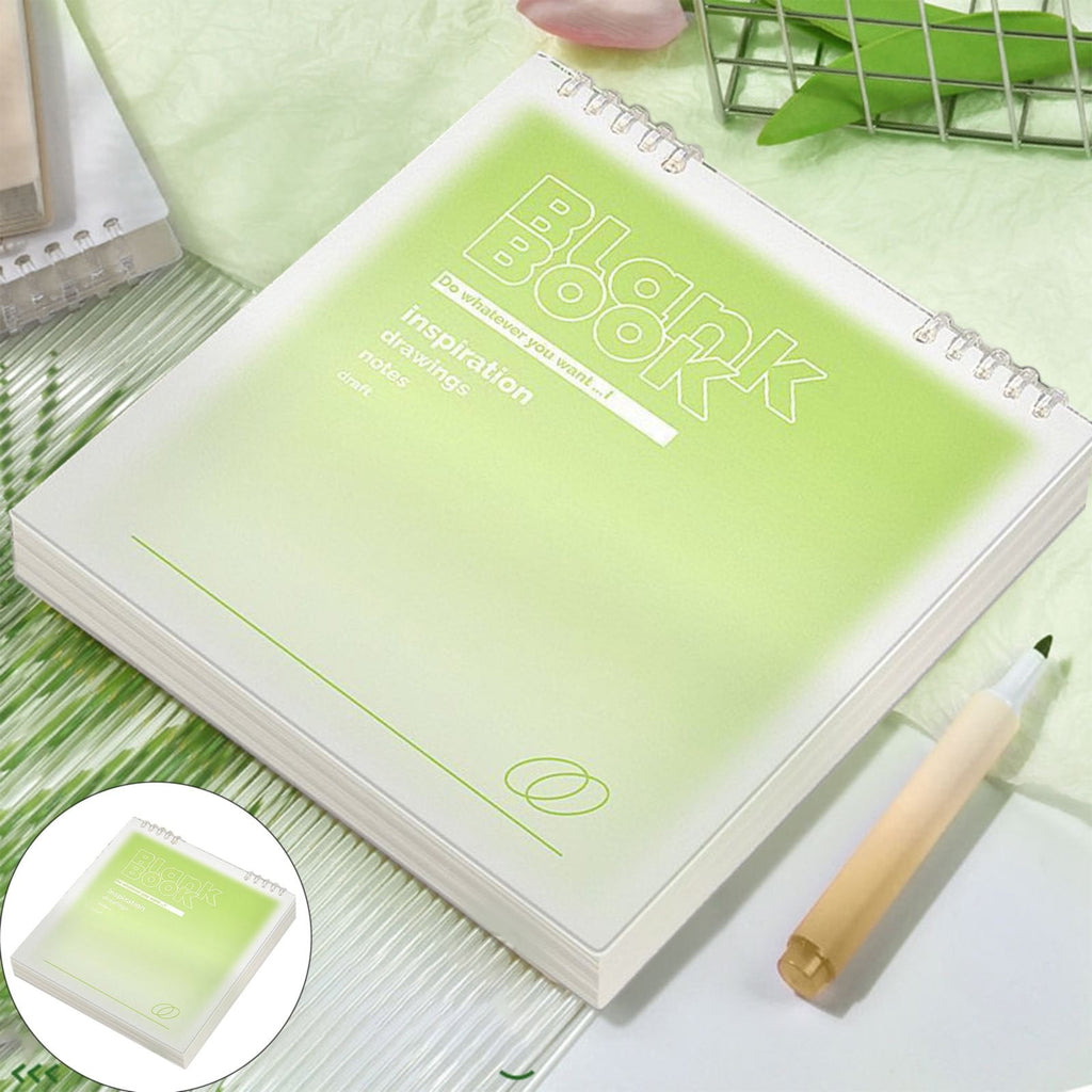 Spiral Notebooks,Discbound Spiral Notebook,7.87x7.87" Hardcover with Removable Pages, Modern Loose-Leaf Design for Customizable Office Note - Image 2