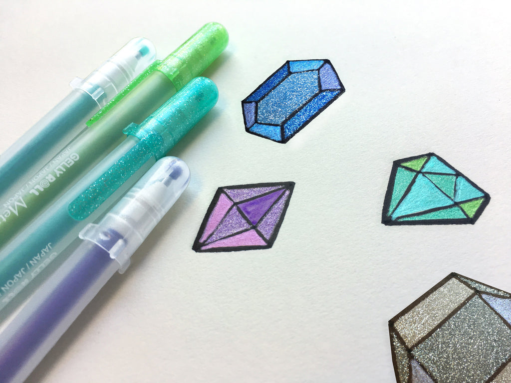 Gelly Roll Stardust Gel Pen Set, 6-Colors, Galaxy - Image 3