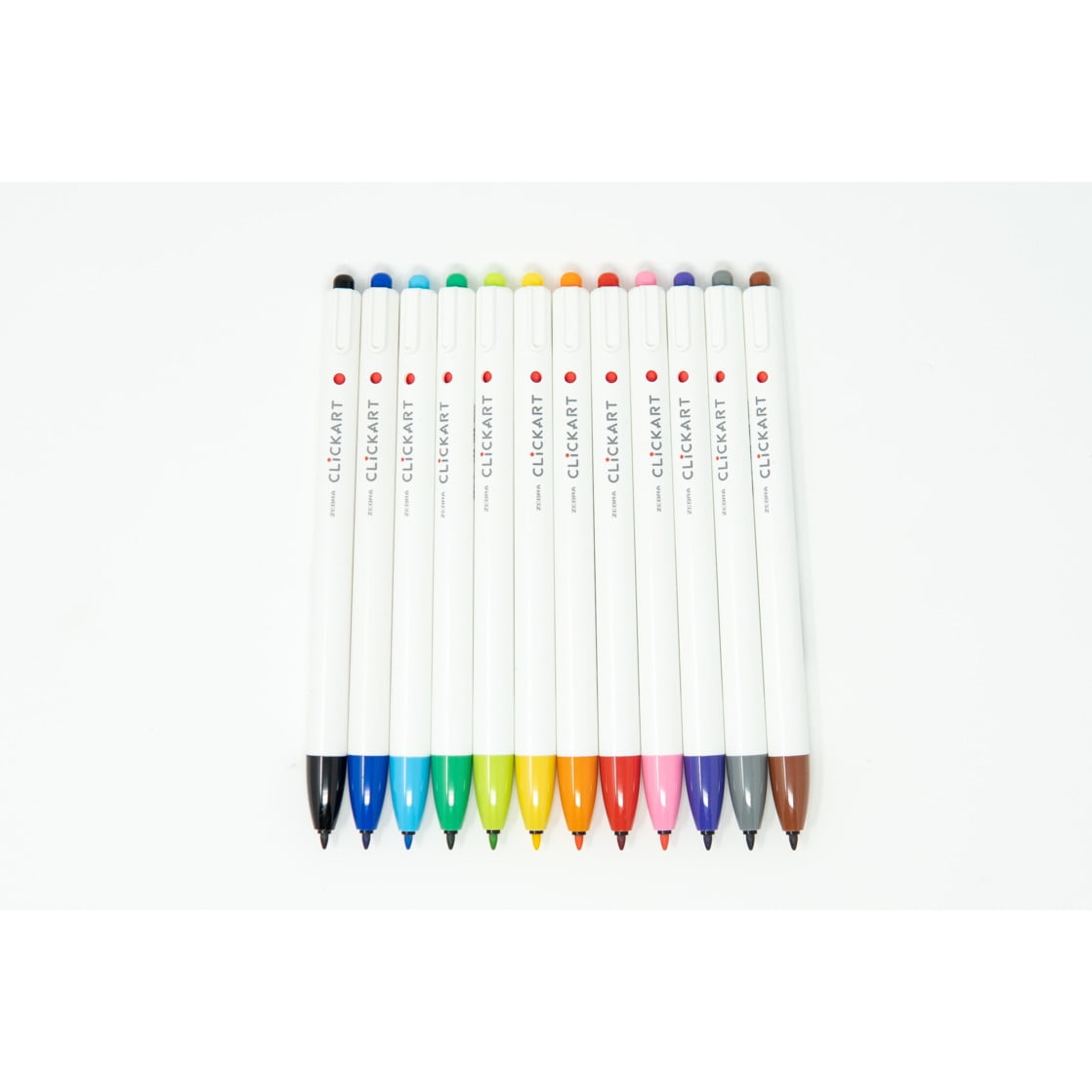 CLiCKART Retractable Marker Pen, 0.6 mm, Assorted Colors, 6pk - Image 3