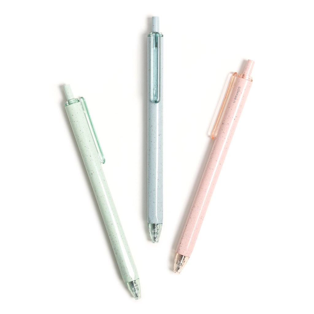 U-Eco Gel Pen, Black Ink, Pastel Speckle, 4 Count, 0.7mm - Image 4