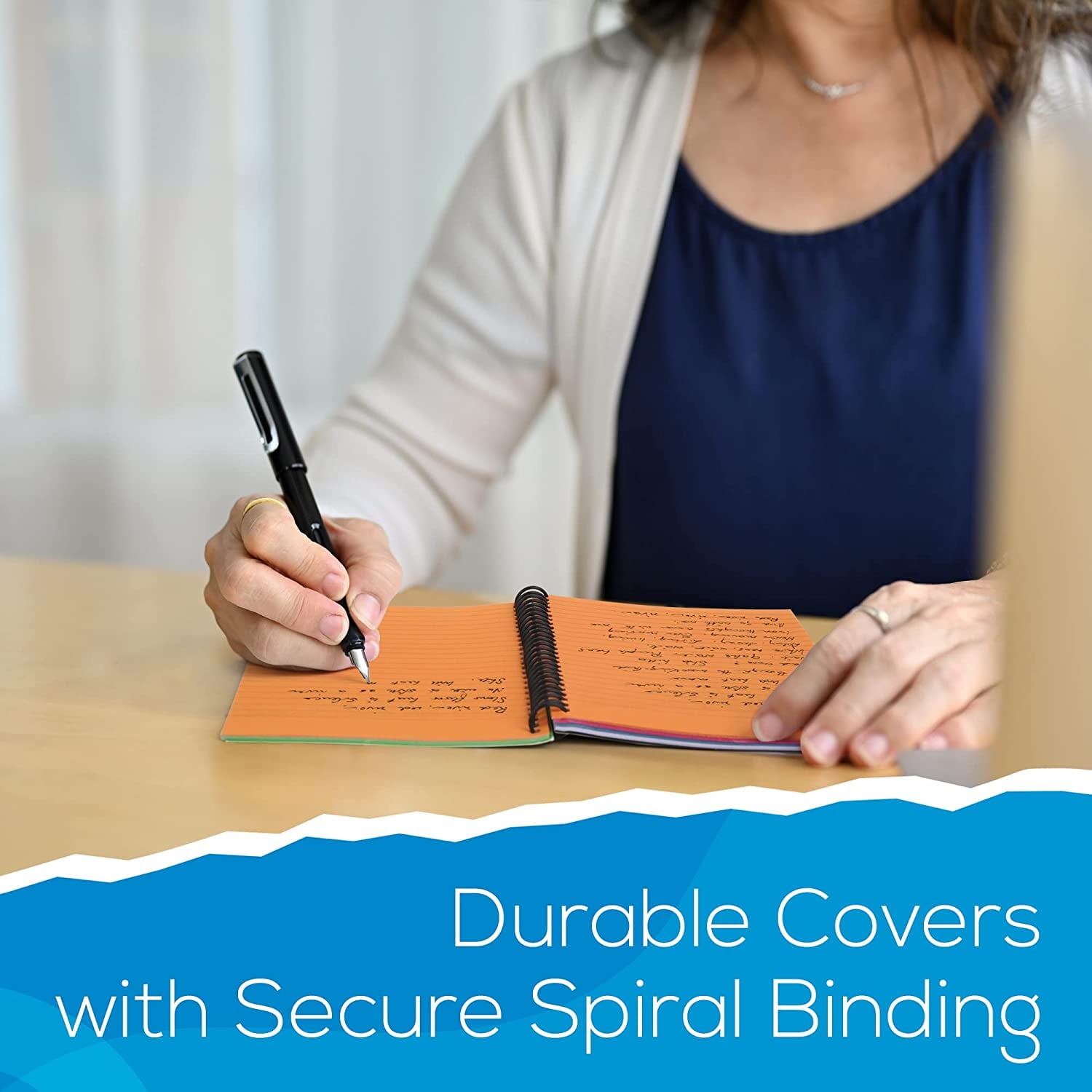 Spiral 5x7 Inch Notebooks - Wirebound College Ruled Note Books, Bright Neon Colored Lined Paper, Perforated Notepad M... - Image 3